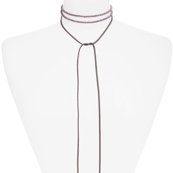 Topshop Jewelry - Top Shop Boho-chic Facet Beaded Tie Choker